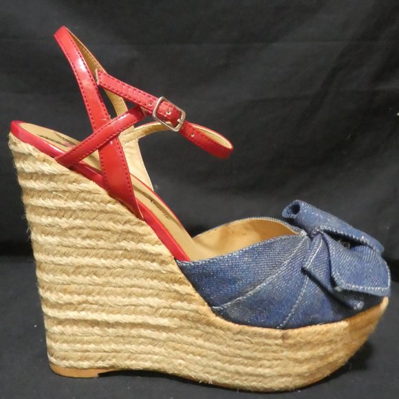 PENNY LOVES KENNY | Size 7 | Denim Espadrille Sandals - Picture 12 of 16